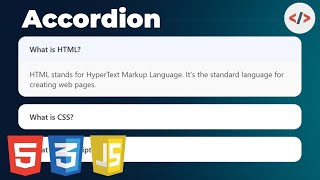 🌐 Simple Accordion FAQ UI | HTML CSS JavaScript Tutorial