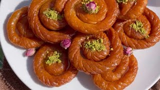 BHawramyFood-Mushabak -شێوازی دروستکردنی موشەبەک- طريقة العمل المشبك سوري #مشبك #ramadanrecipes