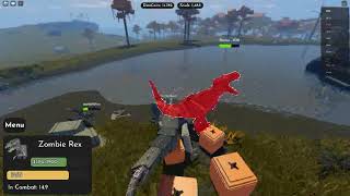 Jurassic Blocky Zombie Rex Gameplay