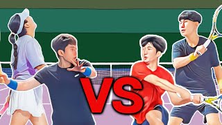 [TTB] 진아\u0026진현vs정건\u0026영호 혼복경기🎾