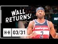 John Wall RETURNS from Injury, Full Highlights vs Hornets (2018.03.31) - 15 Pts, 14 Assists