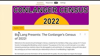 Analysis of the 2022 Conlang Census!