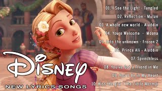Disney Collection Songs 2023 💛 Disney Classic Music with Lyrics ⚡ I See the Light - Tangled 💕