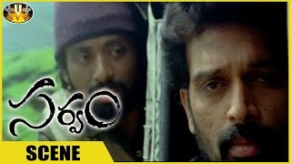 Sarvam Telugu Movie || JD Chakravarthy Introduction Scene  || Arya, Trisha