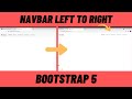 Bootstrap 5 : How to align navbar item to the right on bootstrap 5 | bootstrap5 navbar not working