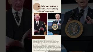 Joe Biden will not attend King Charles’ Coronation' #shorts #youtubeshorts #ytshorts