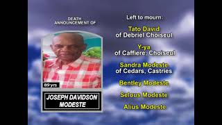 Joseph Davidson Modeste long