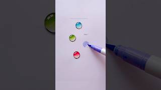 3D colourful water droplets #art #painting #shorts