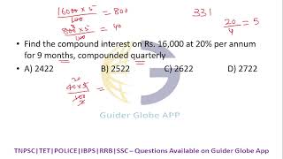 Find the compound interest on Rs.16,000 at 20% per annum for  9 months, compound quarterly?