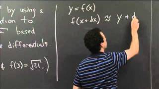Linear approx. with differentials | MIT 18.01SC Single Variable Calculus, Fall 2010