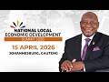President Cyril Ramaphosa addresses the National Local Economic Development Summit.