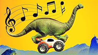 THE OLD BRACHIOSAURUS - Music Video | Brachiosaurus Song | Dino Song for Kids | Car Driving Dinosaur