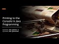 Using print & println to display strings on the  in Java