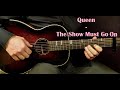 How to play QUEEN - THE SHOW MUST GO ON - Acoustic Guitar Lesson - Tutorial