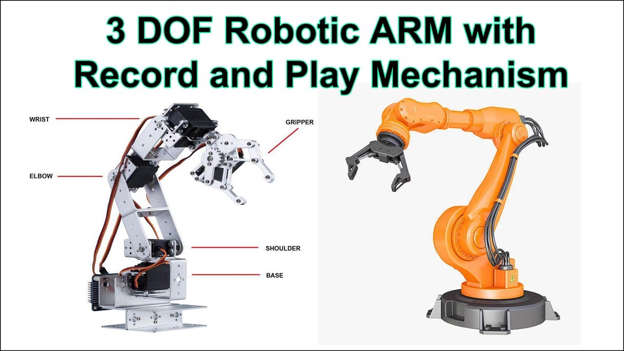 3 DOF Robotic ARM With Record And Play Mechanism - YouTube