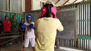 Gov't Aichhuma M/S.  Class V Boxers: Red corner, Awmtei  Vs Blue corner, Patea..