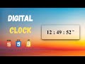 🕒 Build a Digital Clock using HTML, CSS & JavaScript | Beginner Friendly Project 💻 | Code For You