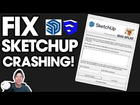 How do I fix Bugsplat error in SketchUp?
