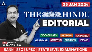 The Hindu Editorial Analysis | The Hindu Vocabulary by Santosh Ray | Bank, SSC & Railway Exams