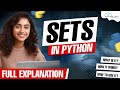 Complete Sets in Python | Python full Course - Python Tutorial for Beginners