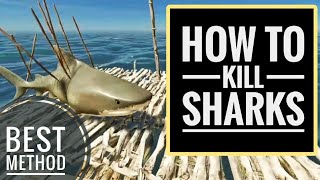 BEST WAY TO KILL A SHARK IN STRANDED DEEP - Guides under 4 minutes