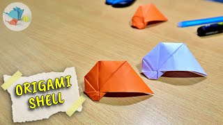 origami shell easy | origami shell | how to make origami shell