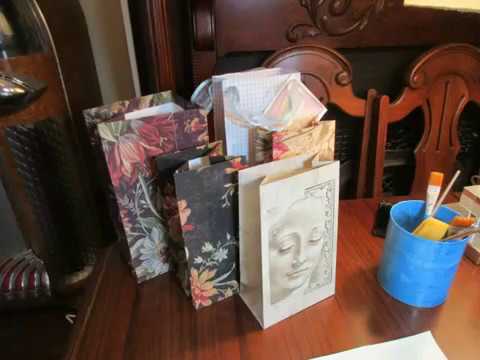 How To Make a Gift Bag From Wallpaper Samples How To Make a Gift Bag From Wallpaper Samples