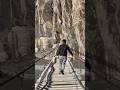 Hussaini suspension bridge 😍 #motivation #fyp #explore #travel #viral #reels #adventure #mountains