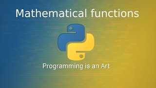 Python Mathematical Module || Hindi