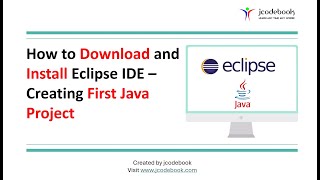 #1 How to Download and Install Eclipse IDE Creating First Java Project