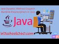 Java Dynamic Method Dispatch | Runtime Polymorphism In Java | W3schools