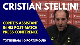 PRESS CONFERENCE: Cristian Stellini: Tottenham 1-0 Portsmouth