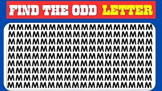 Only Smart Minds Can Spot the Odd Letter! 🤯 | Find the Odd Letter Challenge! 🔎 | letters edition