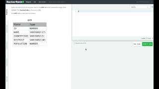 Hackerrank SQL Solution #1 Basic SQL - Revising the Select Query I