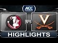 Florida State vs Virginia | 2014 ACC Basketball Highlights