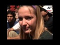 Tourists join rally for peace