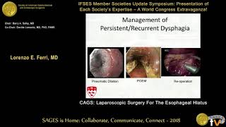 Canadian Association of General Surgery: Laparoscopic surgery for the esophageal hiatus