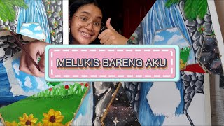 🌻MELUKIS BARENG YUK🌻|| Art vlog