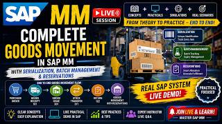 SAP MM | Complete Goods Movement with Batch Management and Serialization | Batch Management