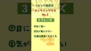 聞き流しOK！頻出テーマ別使えるフレーズ＜オンラインクラス編No.3＞自由英作文、英検ラィティング、TOEICライティング、英会話に超役立つ英語フレーズが満載