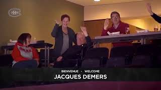 l'ancien entraîneur des Canadiens Jacques Demers a été chaleureusement accueilli! 🙌