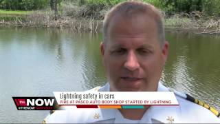 Lightning safety in cars