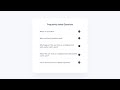 Responsive FAQ Accordion Using HTML  CSS and JavaScript