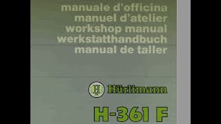 Hurllimann H-361 F   H-476 F Workshop Manual