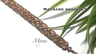 MACRAME BRACELET | TWISTED WITH BEADS | MYOW 292