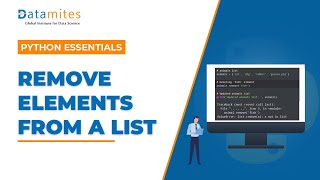 Python Program to remove elements from a list | Python Tutorial
