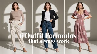 👗 6 Outfit Formulas That Always Work | Over 40 Style Edition