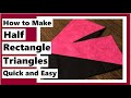 Make 2 Half Rectangle Triangle Quilt Blocks at Once