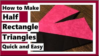 Make 2 Half Rectangle Triangle Quilt Blocks at Once