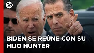 Biden se reúne con su hijo Hunter horas después de que este fuera declarado culpable